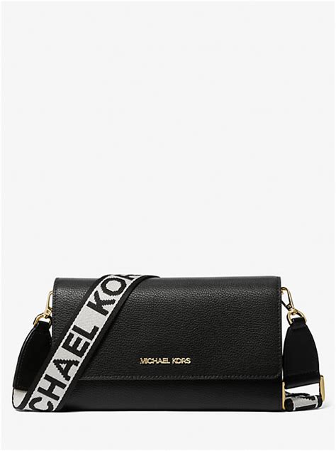 michael kors jet set leather shoulder bag|bandolera jet set Michael Kors.